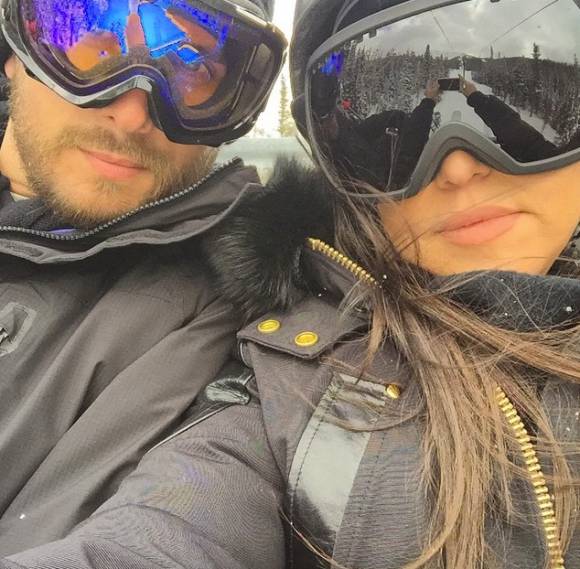 scott disick kourtney kardashian skiing